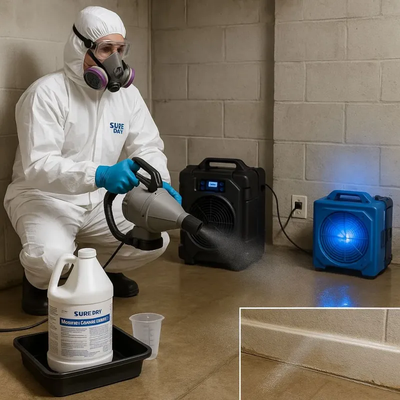 Sanitization and Odor Removal process in Middleburg Heights, OH