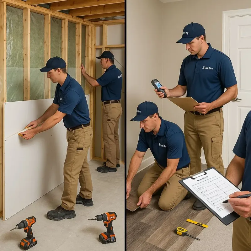 Repairs and Reconstruction process in Middleburg Heights, OH